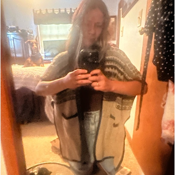 Hooded Boho Poncho - Picture 3 of 10